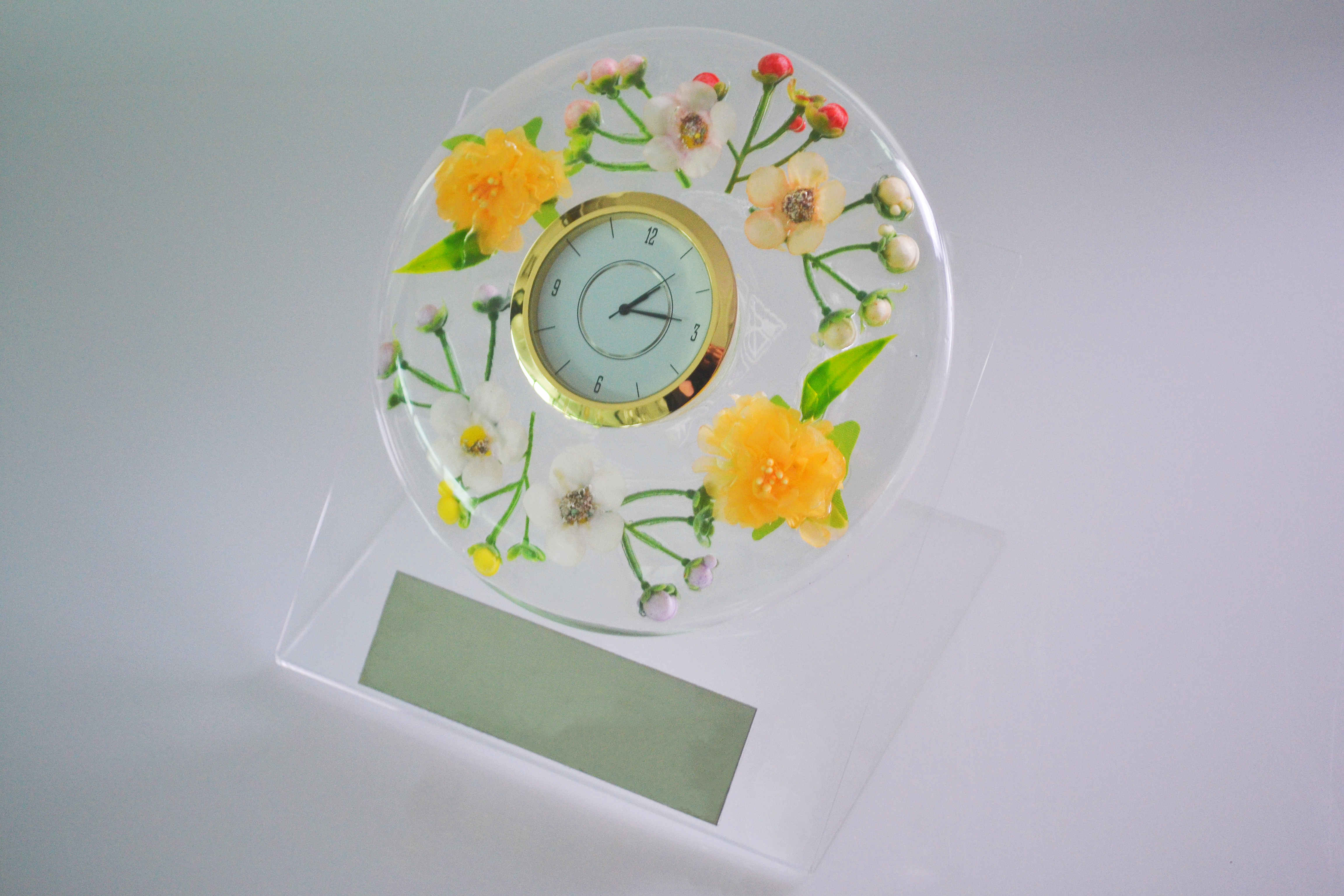 Fresh Design Flower Watch Desktop Decoration Holiday Gifts